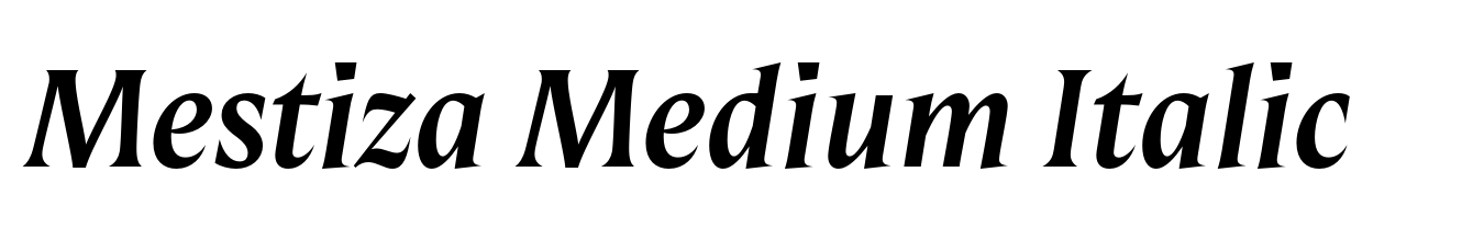 Mestiza Medium Italic